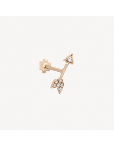 Boucle d’oreille Stud Diamond Arrow Threaded Or Rose Profitez des Offres !