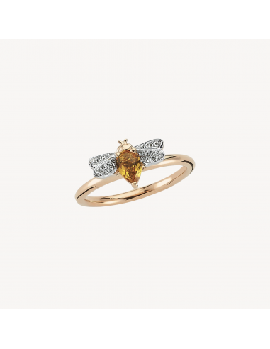 Bague Abeille Citrine sur le site 