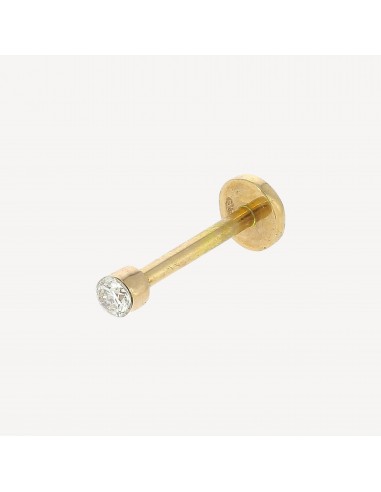 Piercing Puce Diamant 2mm Serti Invisible Or Rose en stock