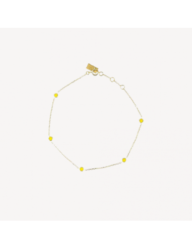 Bracelet 5 Cibles Emaillées Jaune Diamant Voir les baskets