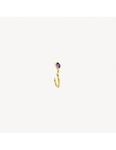 Piercing Créole 6.5mm Améthyste Marquise 3x2mm Or Jaune 50-70% off 