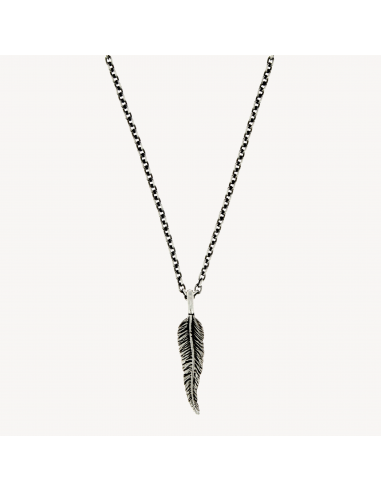 Collier Plume Argent store