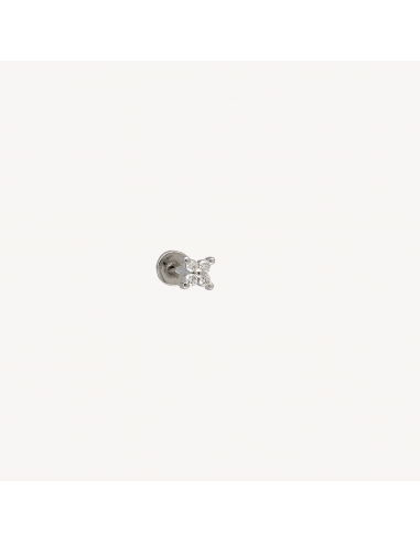 Piercing Puce Etoile 4 Diamants Or Blanc prix