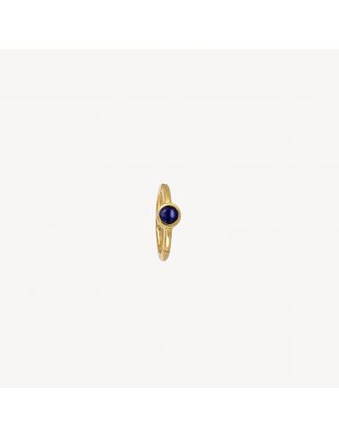 Piercing Créole 8mm Or Jaune Saphir Bleu 2.5mm online