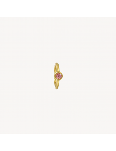 Piercing Créole 8mm Or Jaune Saphir Rose 2.5mm pas chere