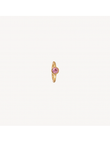 Piercing Créole 6.5mm Or Jaune Saphir Rose 2.5mm Les êtres humains sont 