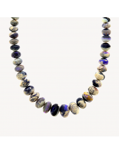 Collier Graduated Purple White Opal Beaded Découvrez la collection