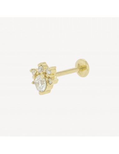 Piercing Puce Oeil Centre Diamants Or Jaune commande en ligne