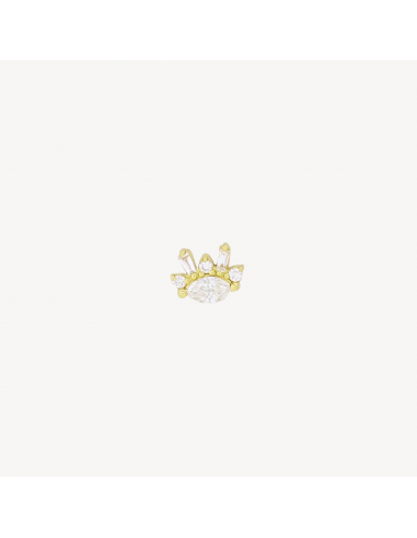 Piercing Puce Oeil Marquise Diamants Or Jaune solde