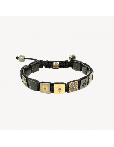 Sos Embossed Black Diamond Bracelet la livraison gratuite